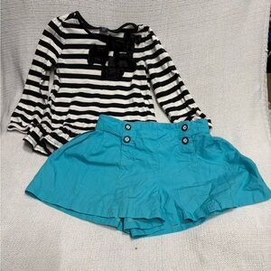 Janie and Jack Turquoise Cotton Apparel